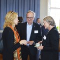 Kristina Sparreljung (Hjärt-Lungfonden), Olle Stendahl (Linköpings universitet, Vice ordförande Forska!Sverige) och Ursula Tengelin (Gaia Leadership)